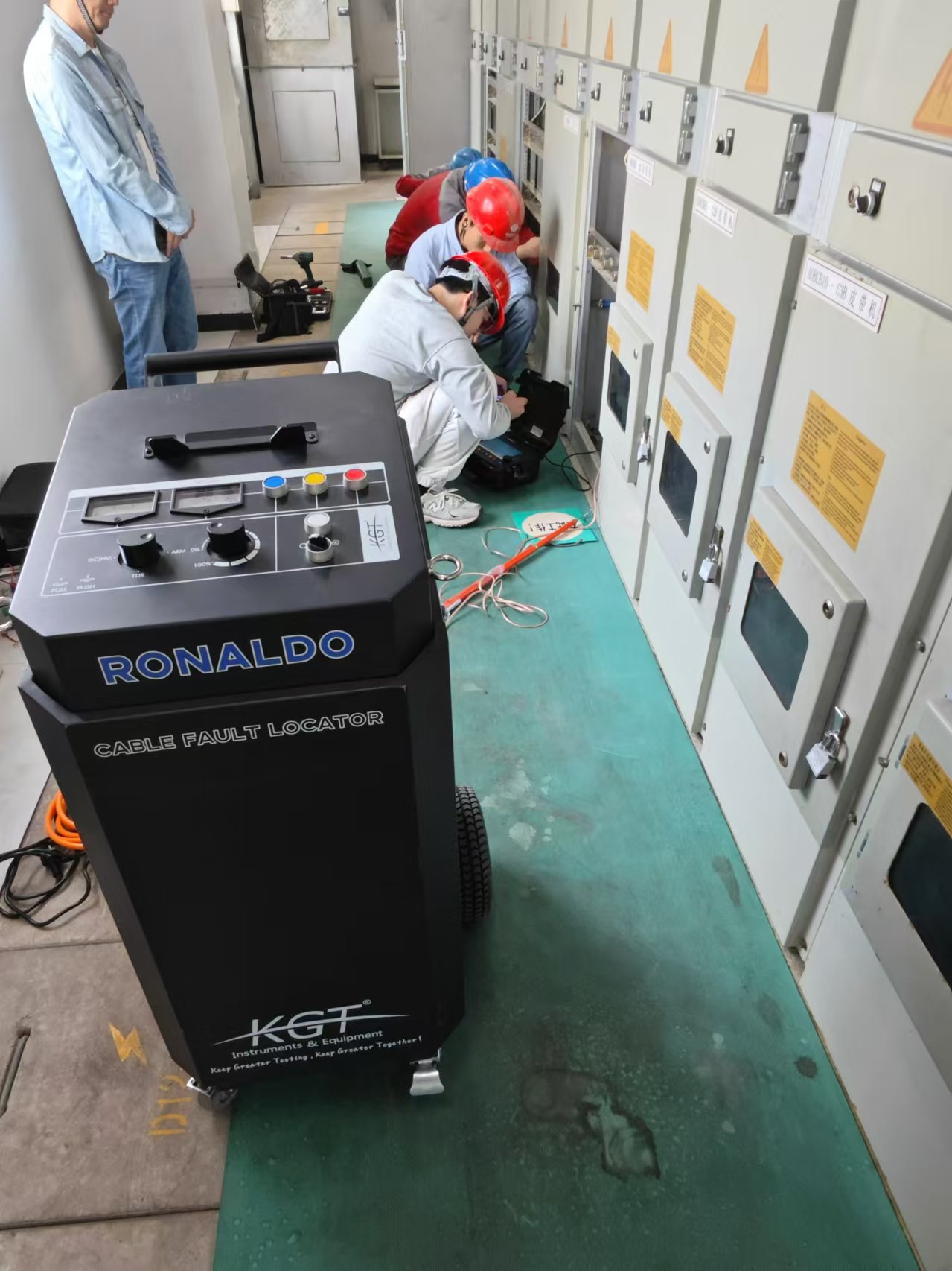 電纜故障定位檢測(cè)現(xiàn)場(chǎng)
